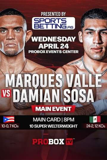 Marques Valle vs. Damian Sosa Poster