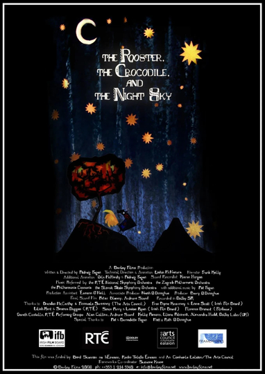 The Rooster, the Crocodile and the Night Sky Poster