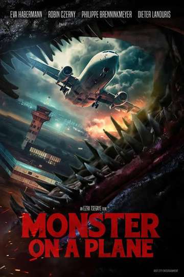 Monster on a Plane Poster