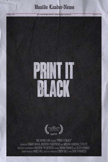 Print It Black Poster