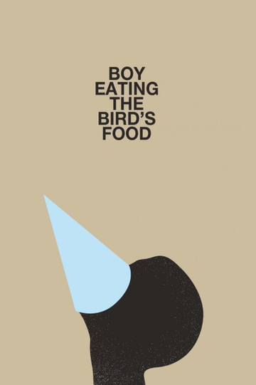 Boy Eating the Bird's Food Poster