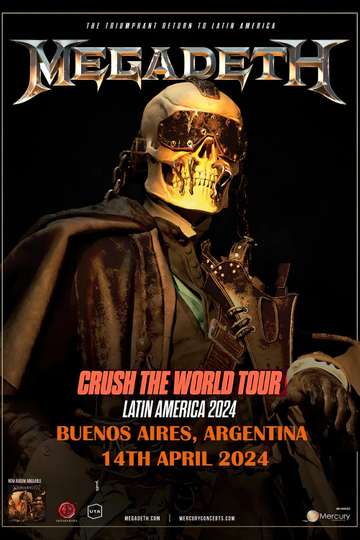 Megadeth - Crush the World: Live at Buenos Aires 2024 (Night 2) Poster