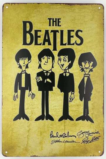 The Beatles Cartoons Poster