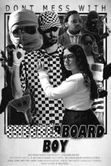 Checkerboard Boy Poster