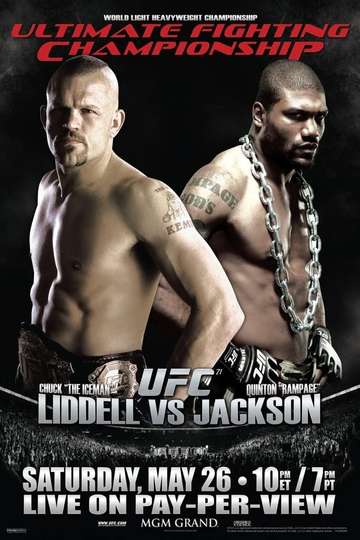 UFC 71 Liddell vs Jackson Poster