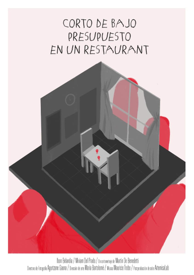 Corto de bajo presupuesto en un restaurant Poster