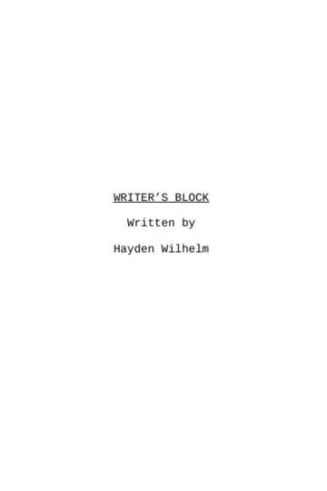 Writer's Block