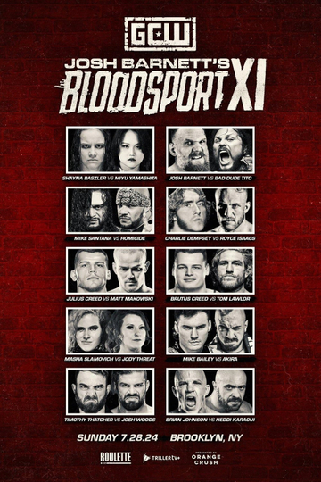 GCW Josh Barnett's Bloodsport XI Poster