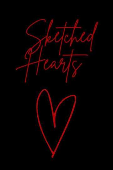 Sketched Hearts Poster