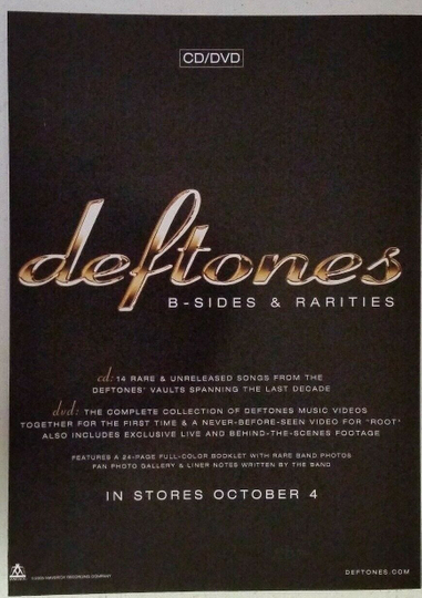 Deftones  BSides  Rarities DVD Poster