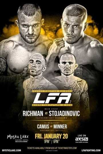 Legacy Fighting Alliance 2: Richman vs. Stojadinovic Poster