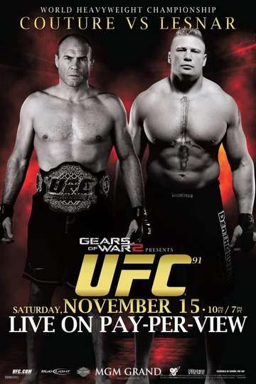 UFC 91 Couture vs Lesnar Poster