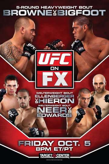 UFC on FX 5 Browne vs Bigfoot Poster