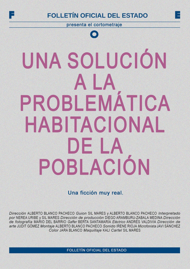 Una solución a la problemática habitacional de la población Poster