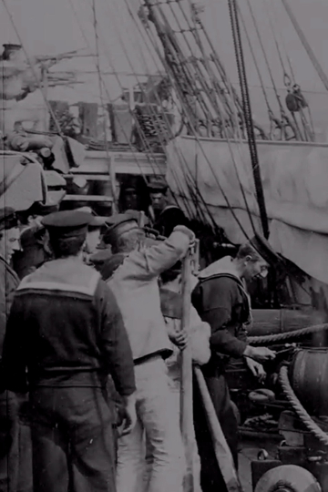 Sailors on H.M.S. Black Prince Firing Cannon and Rifles