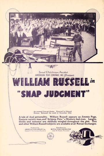 Snap Judgment Poster