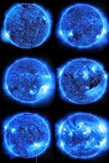 Watching the Sun at Midnight SDO/NASA (Blue)