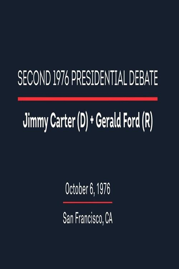 1976 Second Presidential Debate Poster