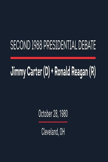 1980 Second Presidential Debate Poster