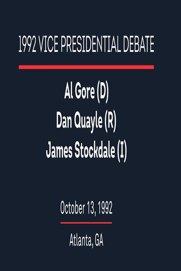 1992 Vice Presidential Debate Poster