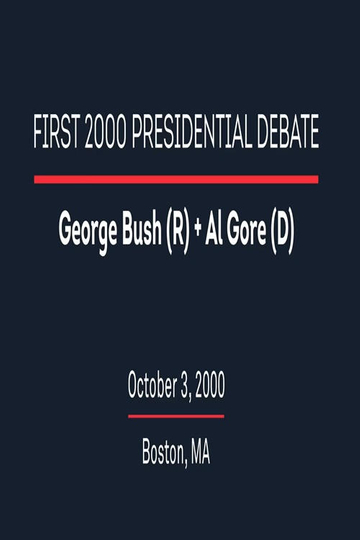 2000 First Presidential Debate