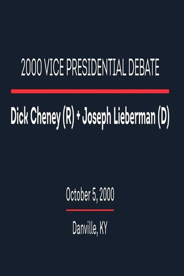 2000 Vice Presidential Debate Poster