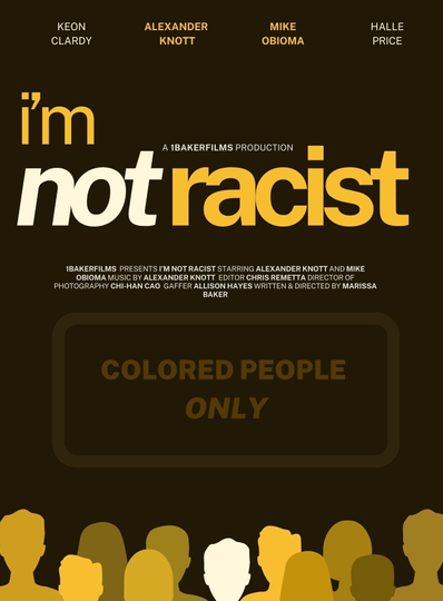 I'm Not Racist Poster