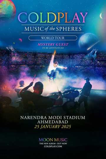 Coldplay - Live In Ahmedabad Poster