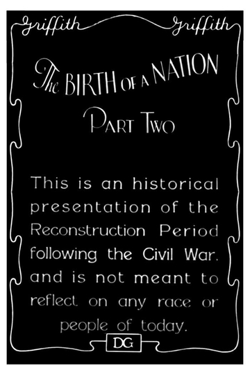 1930 Intermission and Introduction to "The Birth of a Nation" Part Two