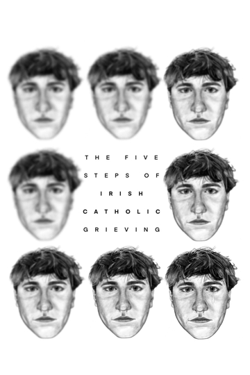 The Five Steps of Irish Catholic Grieving Poster