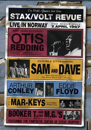 StaxVolt Revue Live In Norway 1967 Poster