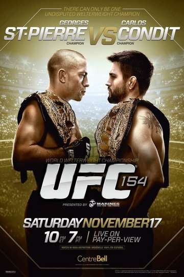 UFC 154 StPierre vs Condit Poster