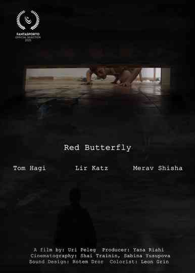 Red Butterfly Poster