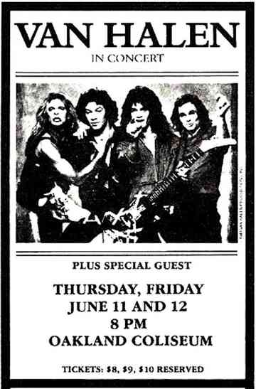 Van Halen: Oakland, CA @ Oakland Arena 1981