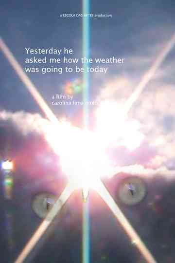 Yesterday he asked me how the weather was going to be today