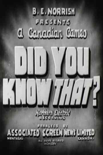 Did You Know That?