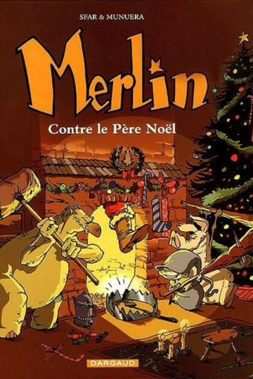 Merlin against Santa Claus Poster