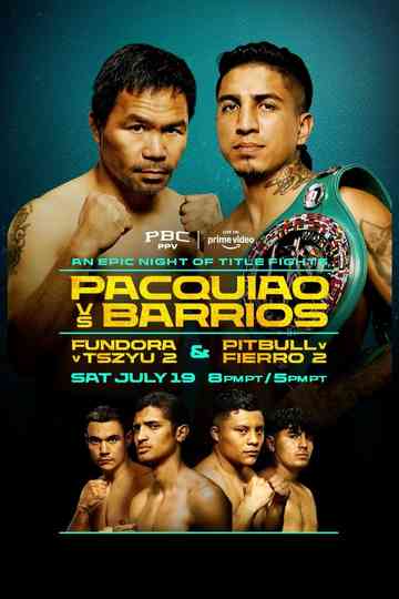 Manny Pacquiao vs. Mario Barrios Poster