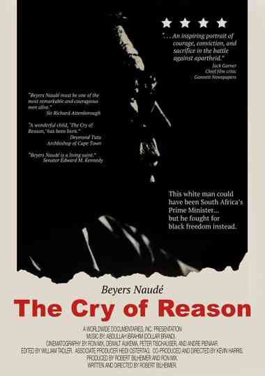 The Cry of Reason: Beyers Naude – An Afrikaner Speaks Out poster