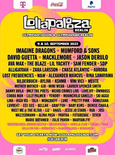 Imagine Dragons Lollapalooza Berlin Poster