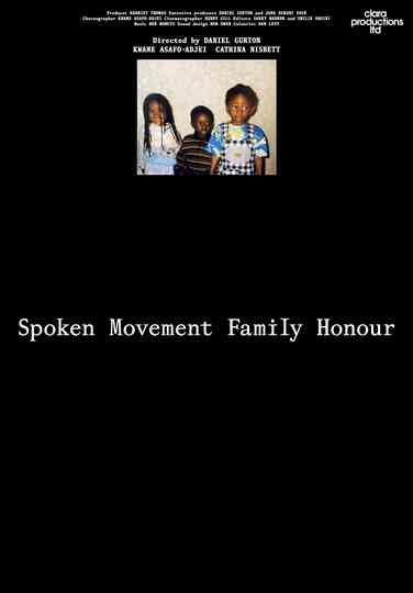 Spoken Movement Family Honour Poster