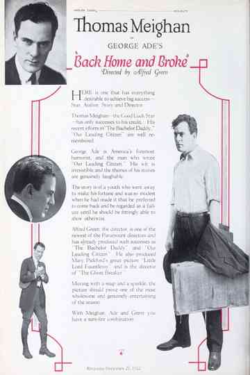 Back Home and Broke Poster