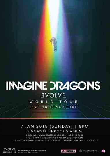 Imagine Dragons Evolve 2018 Live Poster