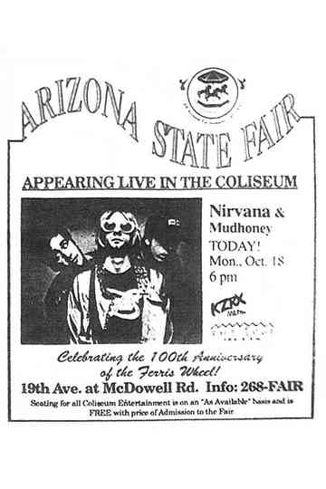 Nirvana: Veterans Memorial Coliseum Phoenix, Az Poster