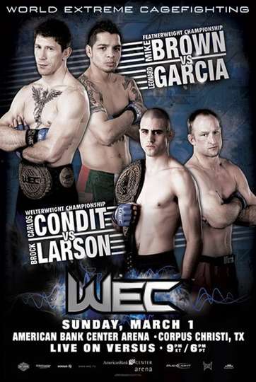 WEC 39 Brown vs Garcia Poster