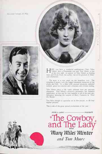 The Cowboy and the Lady Poster
