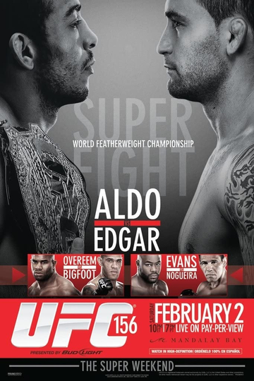 UFC 156 Aldo vs Edgar Poster