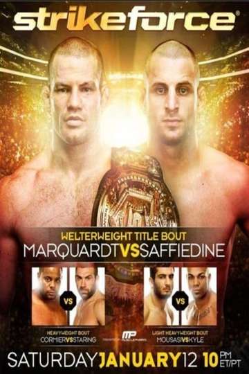 Strikeforce Marquardt vs Saffiedine Poster