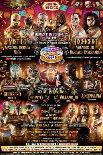 CMLL Dia De Muertos Viernes Espectacular Poster