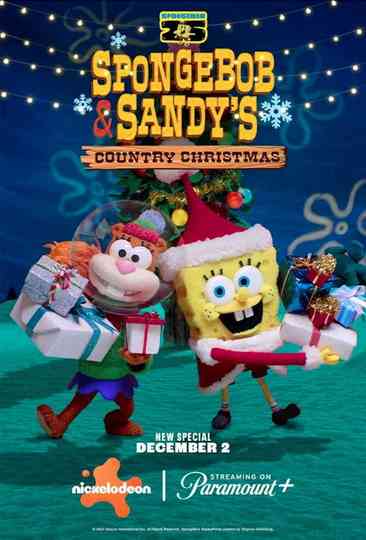 Spongebob and Sandy’s Country Christmas Poster